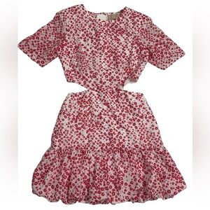 NWOT KEEPSAKE the Label Red and White Casual Floral Sundress Size S